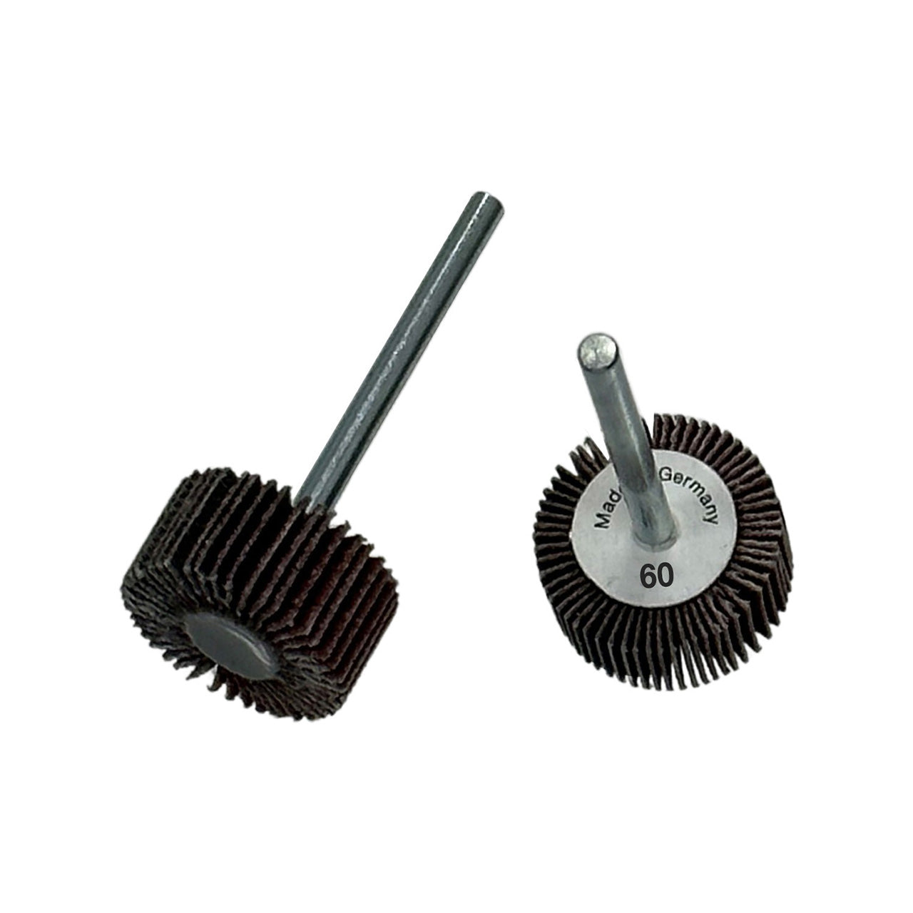 Ruedas de láminas, vástago de 1/8" - 3/4" x 3/8", grano 60