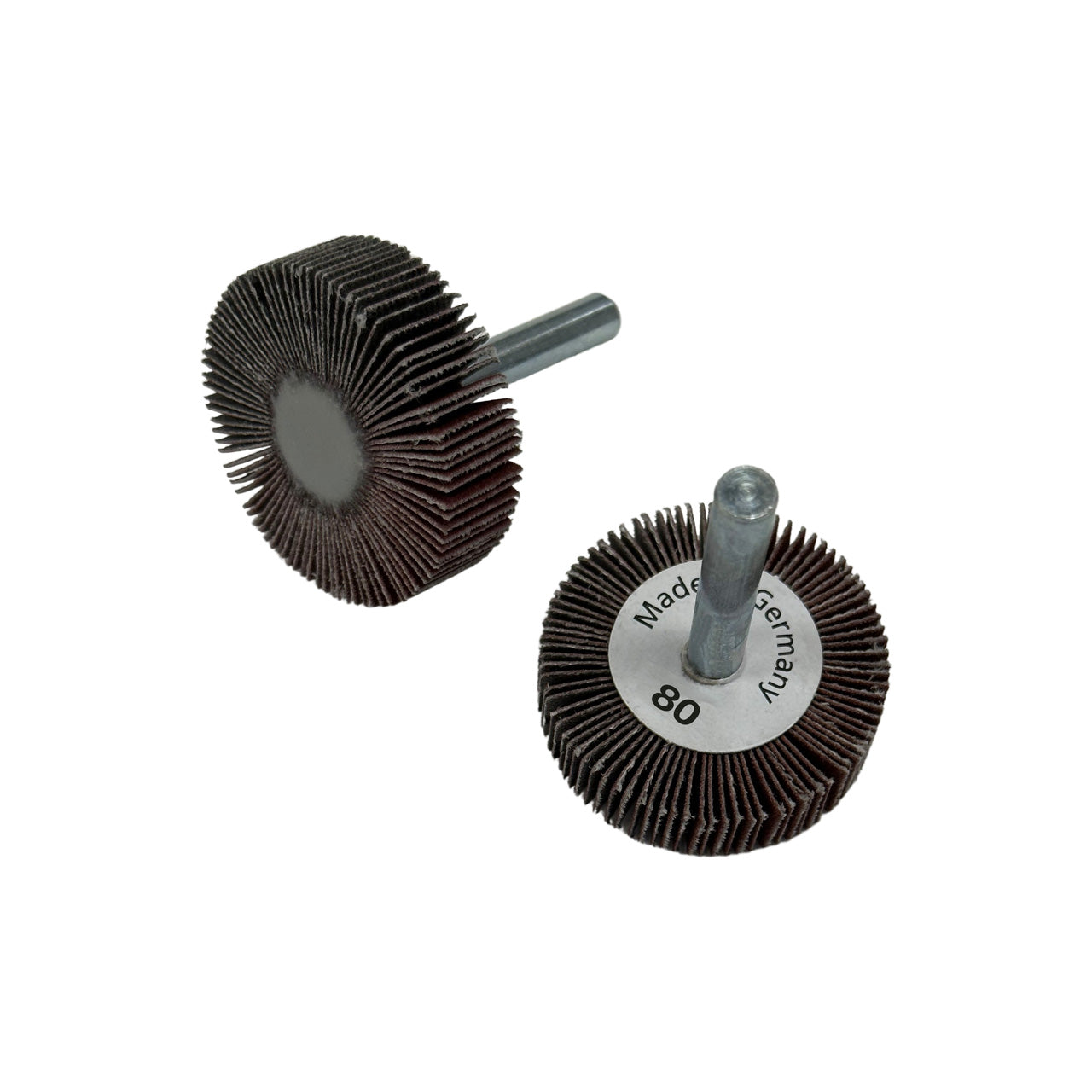 Flap Wheels, 1/4" Shank - 1-1/2" x 1/2", 80 Grit