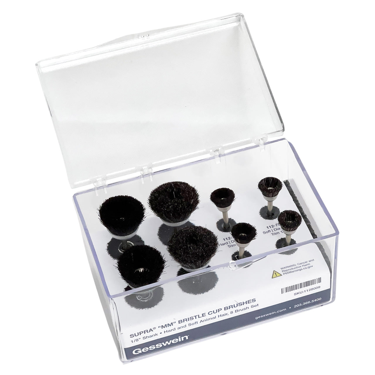 SUPRA® "MM" Bristle Cup Brush - 8-Piece Set