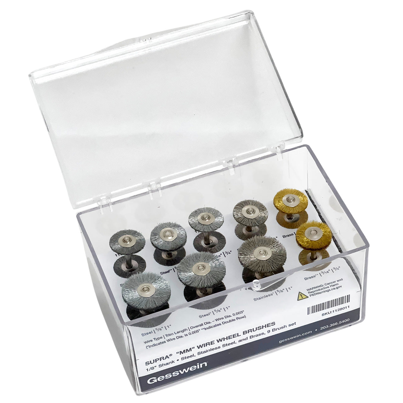 SUPRA® "MM" Wire Wheel Brush - 9-Piece Set