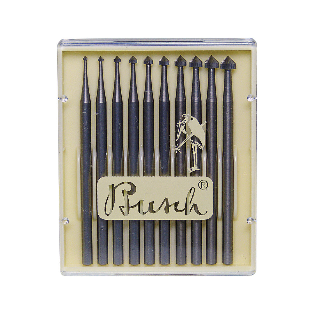 Busch® Fig.413 100-325 Set of 10 Stone Setting Burs