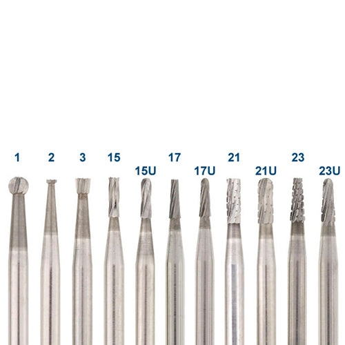 Busch® Super Carbide Burs, 3/32" Shank - Round Fig. 1, 1.20mm