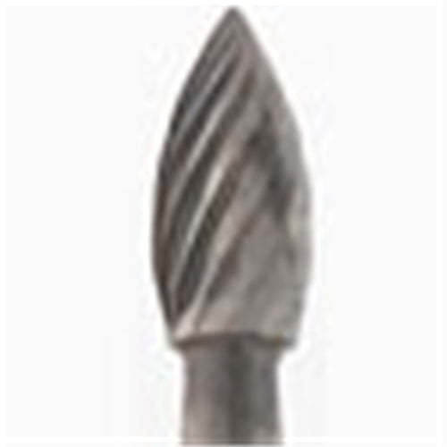 1-1/2" Solid Carbide Burs - 1/8" Shank, 1/8" x 1/4" Double Cut Point