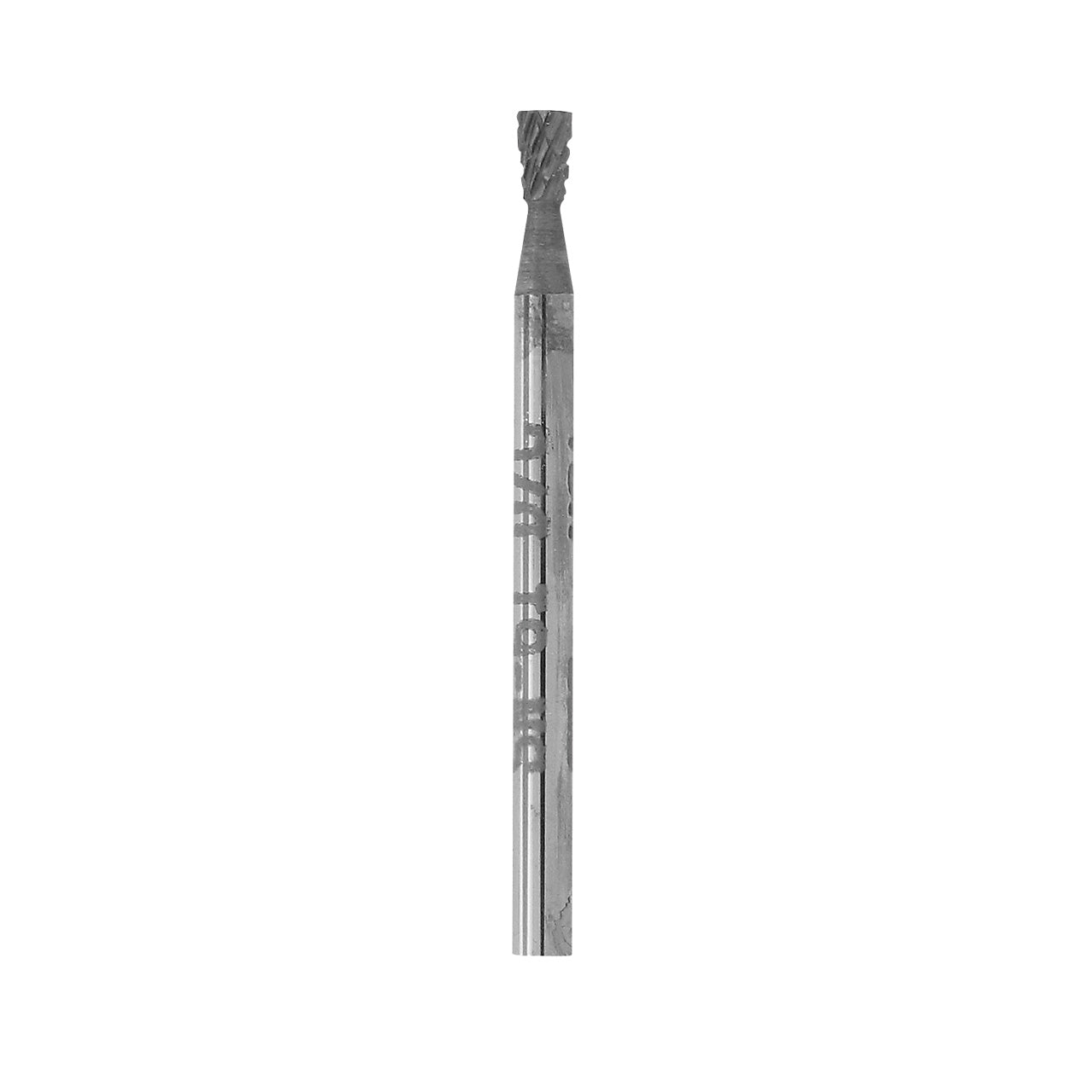 1-1/4" Solid Carbide Burs - 3/32" Shank, 3/32" x 1/8" Plain Cut, Inverted Cone