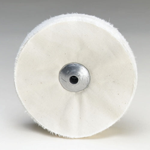Loose White Muslin Buff - Lead Center, 6" x 54 Ply