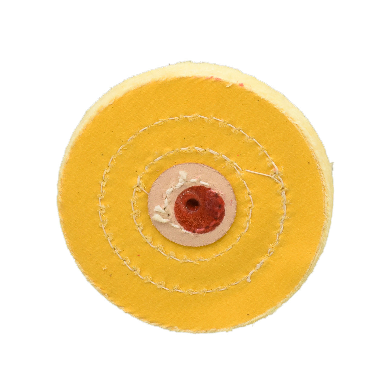 Yellow Stitched 5" x 50 Ply Muslin Buff