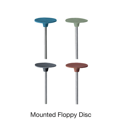 EVE® Poly Polishers EVEFLEX 5/8" Knife-Edge Wheel Gray Coarse Grit Mounted (Pkg. of 100)