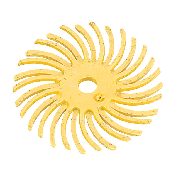 3M™ Radial Bristle Discs - 1" Yellow, 80 grit (Pkg. of 12)