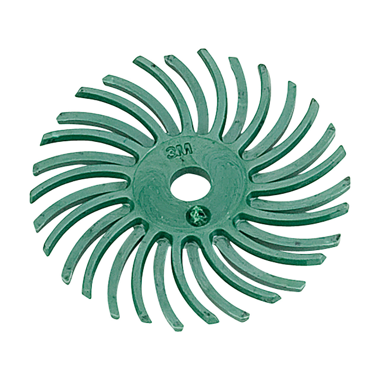 3M™ Radial Bristle Discs - 1" Green with Mandrel (Pkg. of 24)
