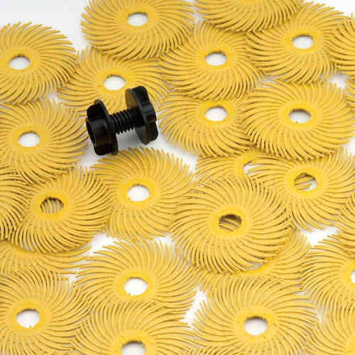 3M™ Radial Bristle Discs 2" (Pkg. of 10) - 2" Yellow (80 grit)
