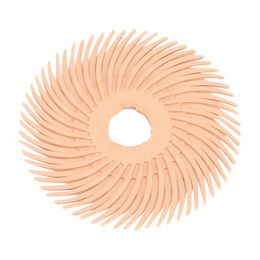 3M™ Radial Bristle Discs 2" (Pkg. of 10) - 2" Peach (6 Micron)