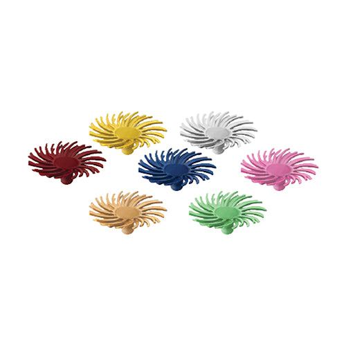 Dedeco® SUNBURST® Snap Radial Discs - 1/2", 80 grit Yellow
