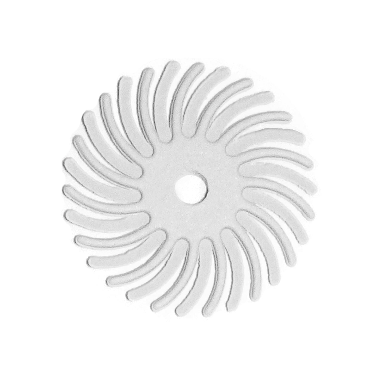 Dedeco® SUNBURST® Radial Discs - 1" White, 120 Grit (Pkg. of 48)