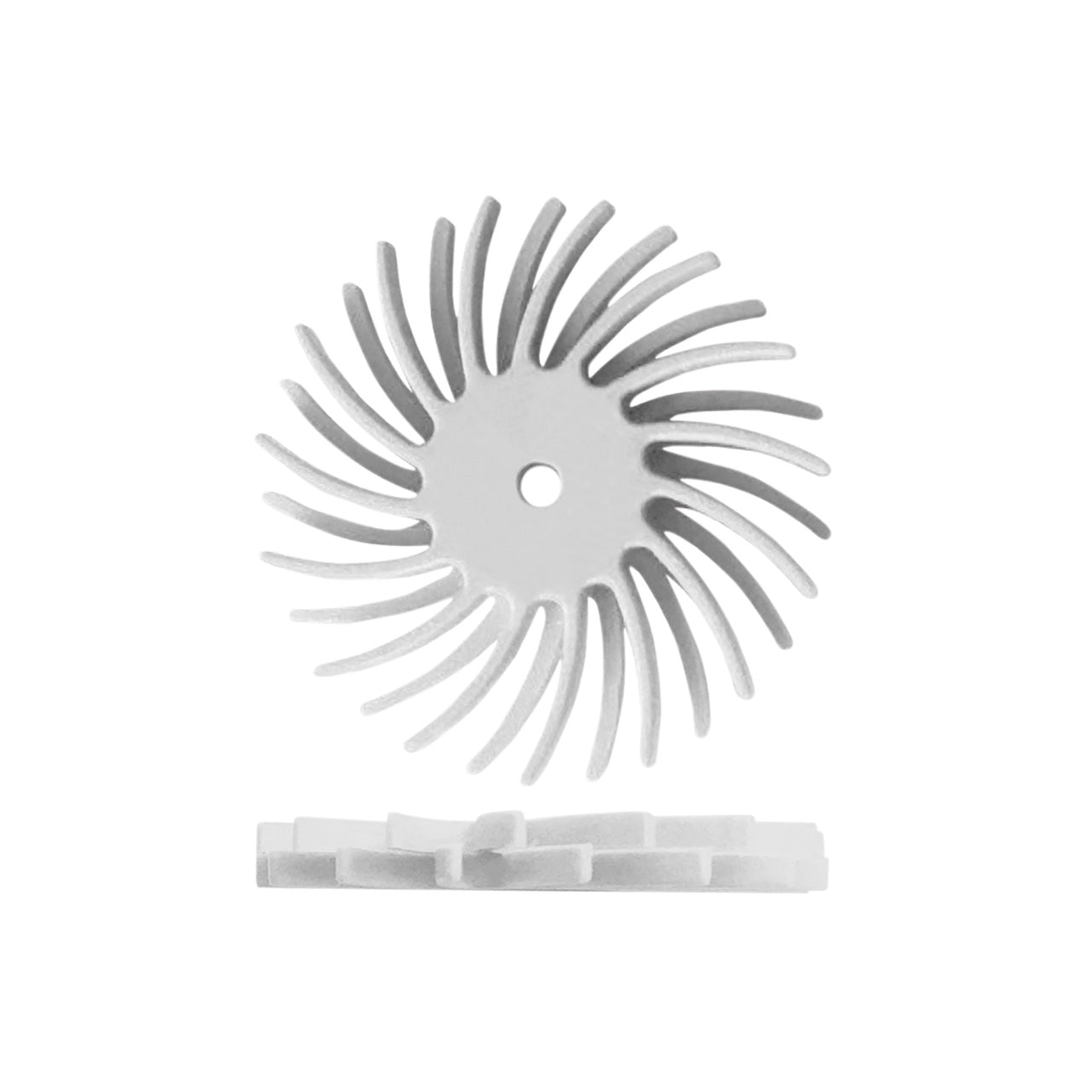 Dedeco® SUNBURST® Discos Radiales Dobles - 7/8" Blanco, grano 120 (Paq. de 48)