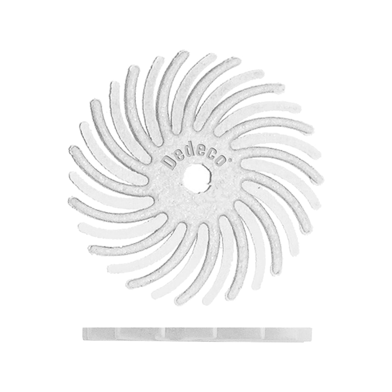 Dedeco® Sunburst® Radial Bristle Disc - 3/4" White, 120 Grit (Pkg. of 48)