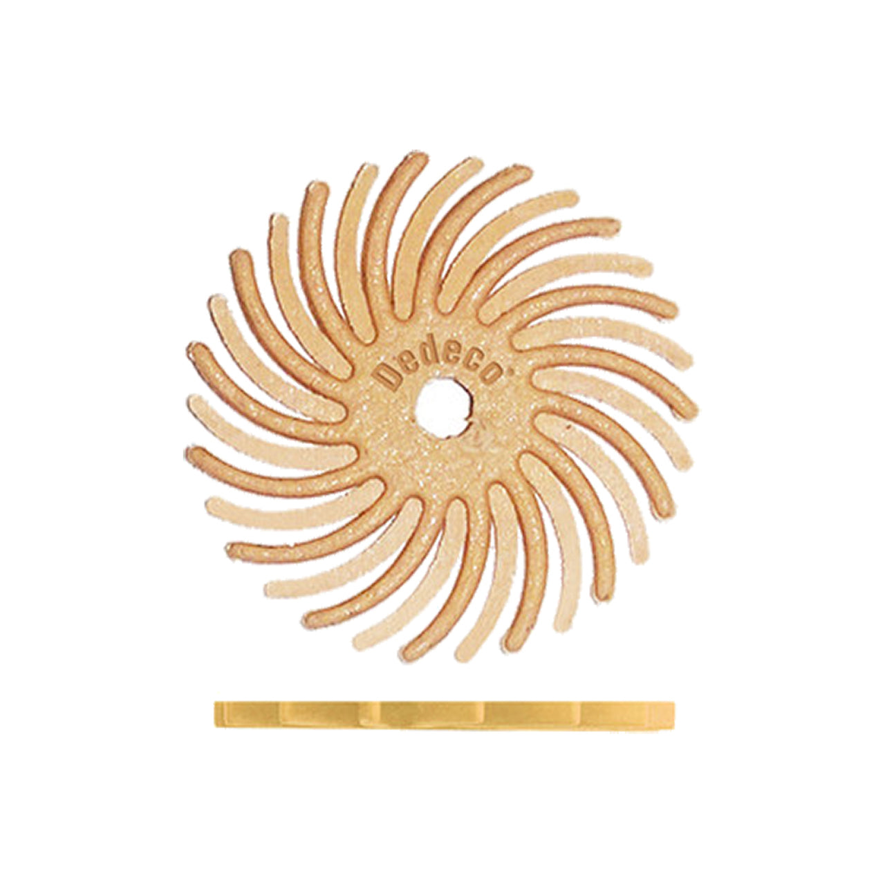 Dedeco® Sunburst® Radial Bristle Disc - 3/4" Peach, 6 Micron (Pkg. of 48)