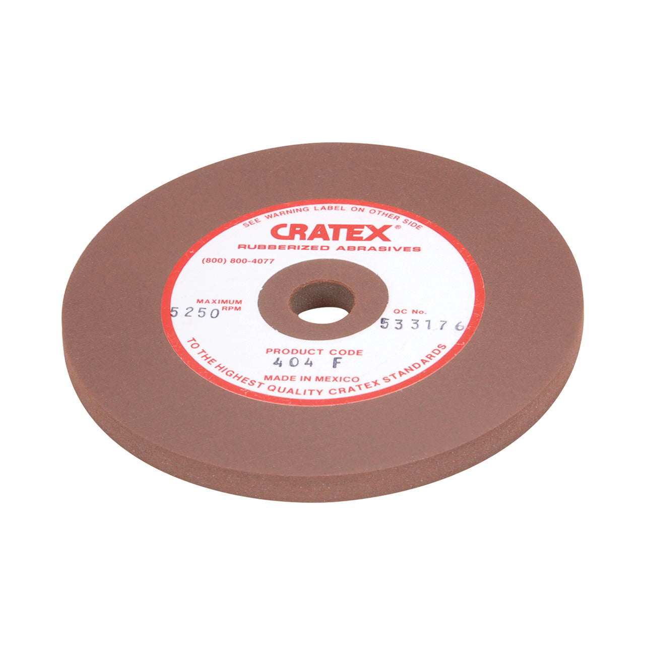 Cratex® Large Wheel, 4"x1/4" - 404 Fine