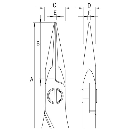 Grobet USA® Teborg® Pliers - Chain Long Nose