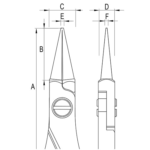 Grobet USA® Teborg® Pliers - Round Nose
