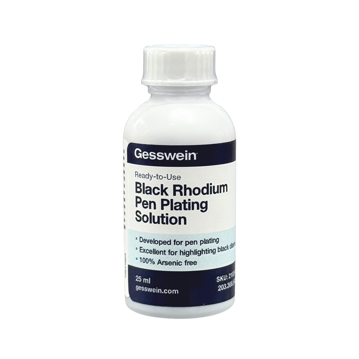 Gesswein® Ready to Use Black Rhodium Pen Plating Solution 25ml