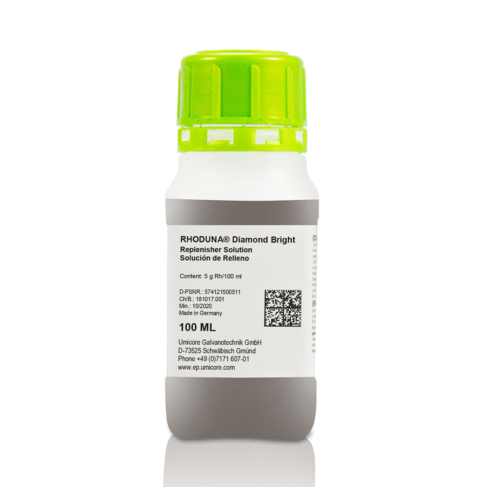 Umicore® RHODUNA® Diamond Bright Replenisher Solution - 5 Gram
