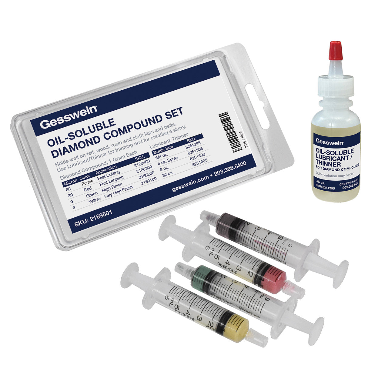 Gesswein Diamond Compound Sets - Oil-Soluble Set | Gesswein Gesswein Diamond Compound Sets - Oil-Soluble Set | Gesswein
