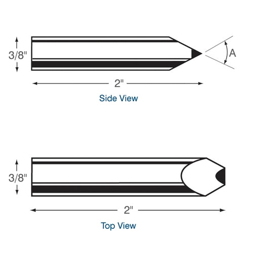 Diamond Chisel-Edge Points - CE3, 90°