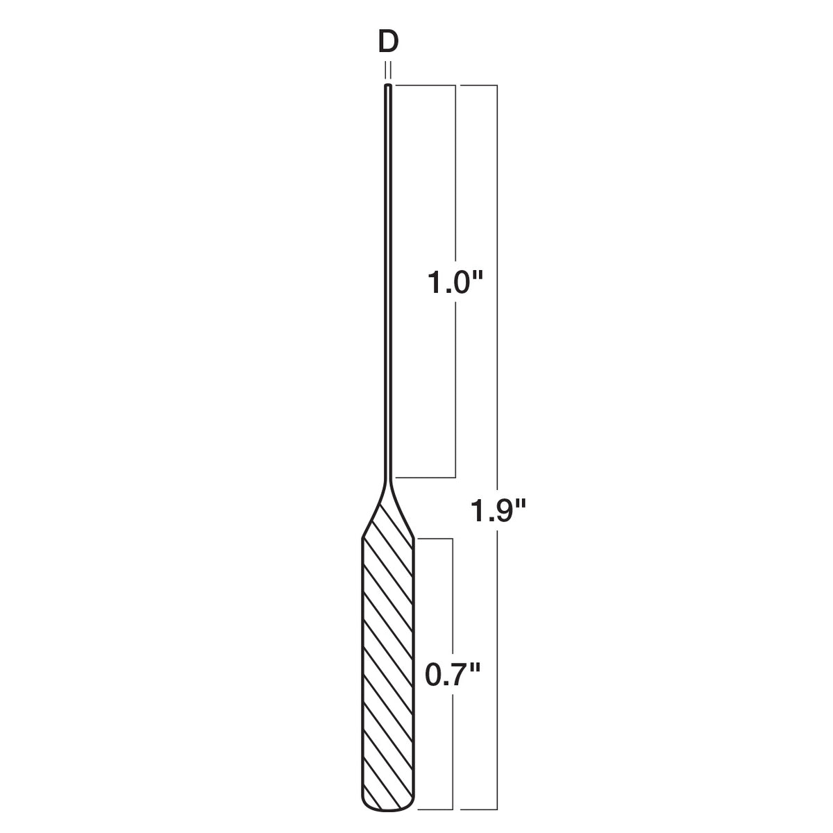 Micro Diamond Grinding Pins 0.096" 1/8" Shank (Pkg of 10)