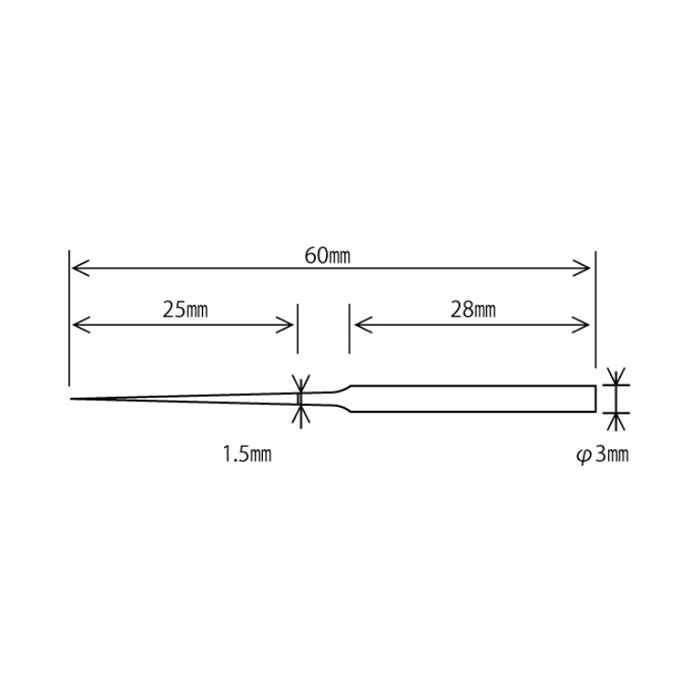 Tapered Diamond Files DFP-03 #200 (Pkg. of 5)