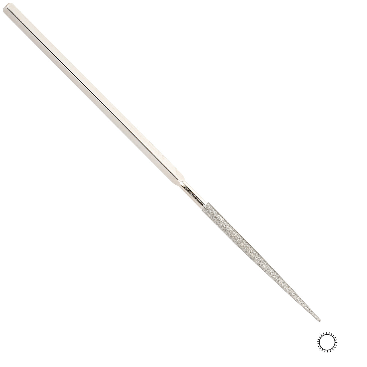 Gesswein® Round 200 Grit Heavy-Duty Diamond Hand File