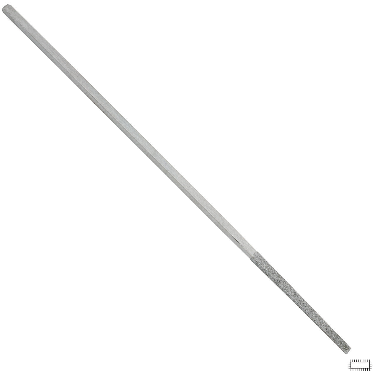 Gesswein® 3mm #120 Grit Tapered Diamond Hand File 4 Sides Plated