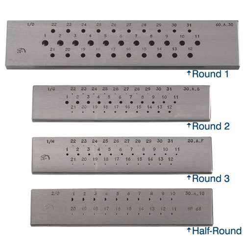 Steel Drawplate Round #3