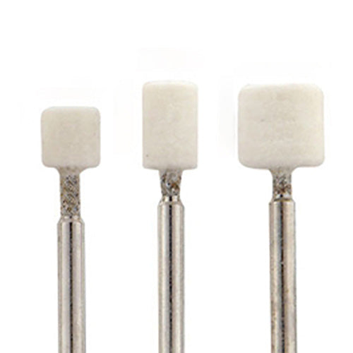 Mounted Felt Bobs, Cylinders - 1/8" Shank, 1101 Hard (Pkg. of 12)