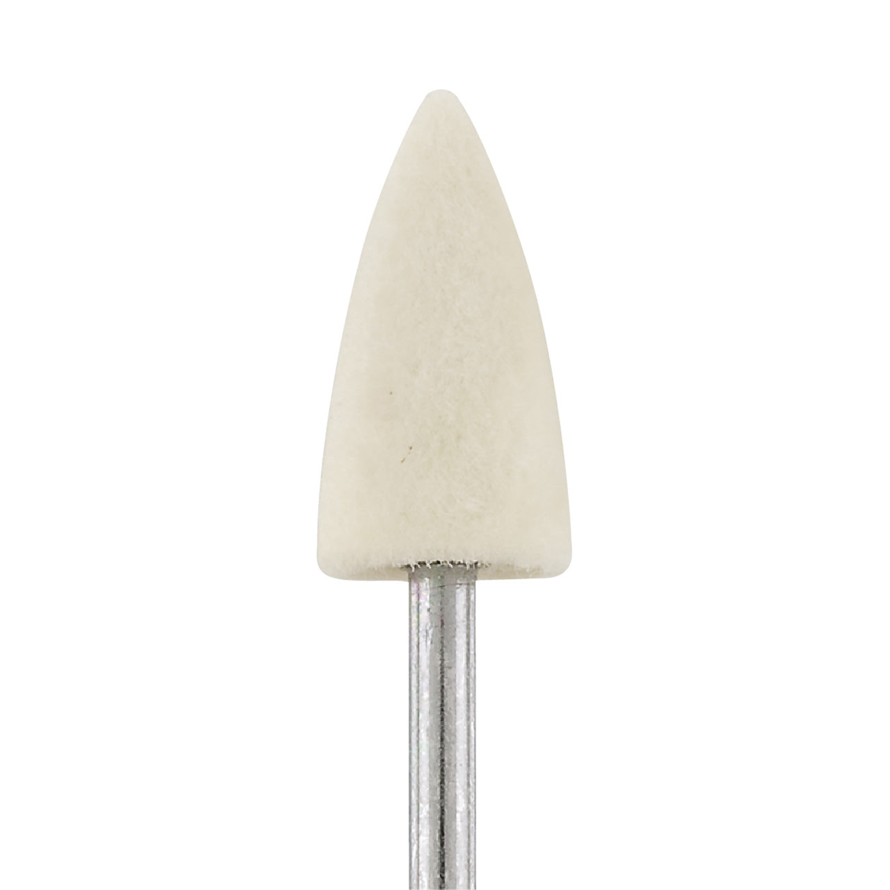 Mounted Felt Bob 3/32" Shank, Bullet, Hard