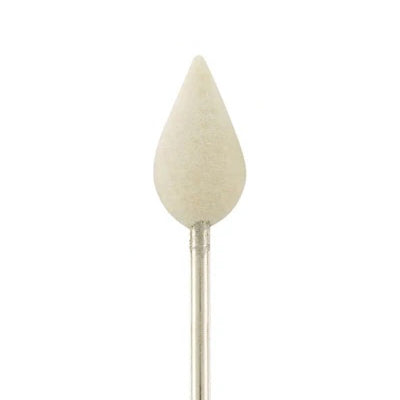 Mounted Felt Bobs - 3/32" Shank, Flame, Hard (Pkg of 12)