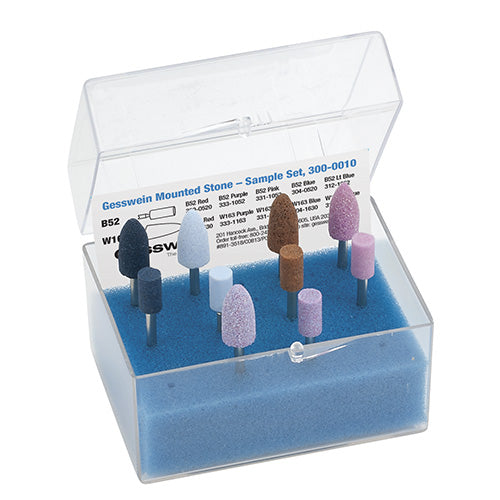 Gesswein® Mounted Points Sample Set of 10 - 1/8" Shank