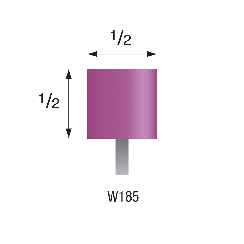 W185 Purple Mounted Points 3mm Shank (Pkg of 24)