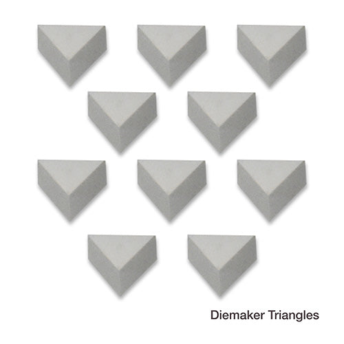 Diemaker Laps 1/2" Triangle x 3/16" 600 grit (Pack of 10)