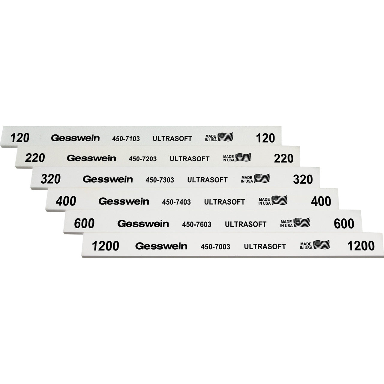 Gesswein® Ultra-Soft Polishing Stone All-Grit Set of 6