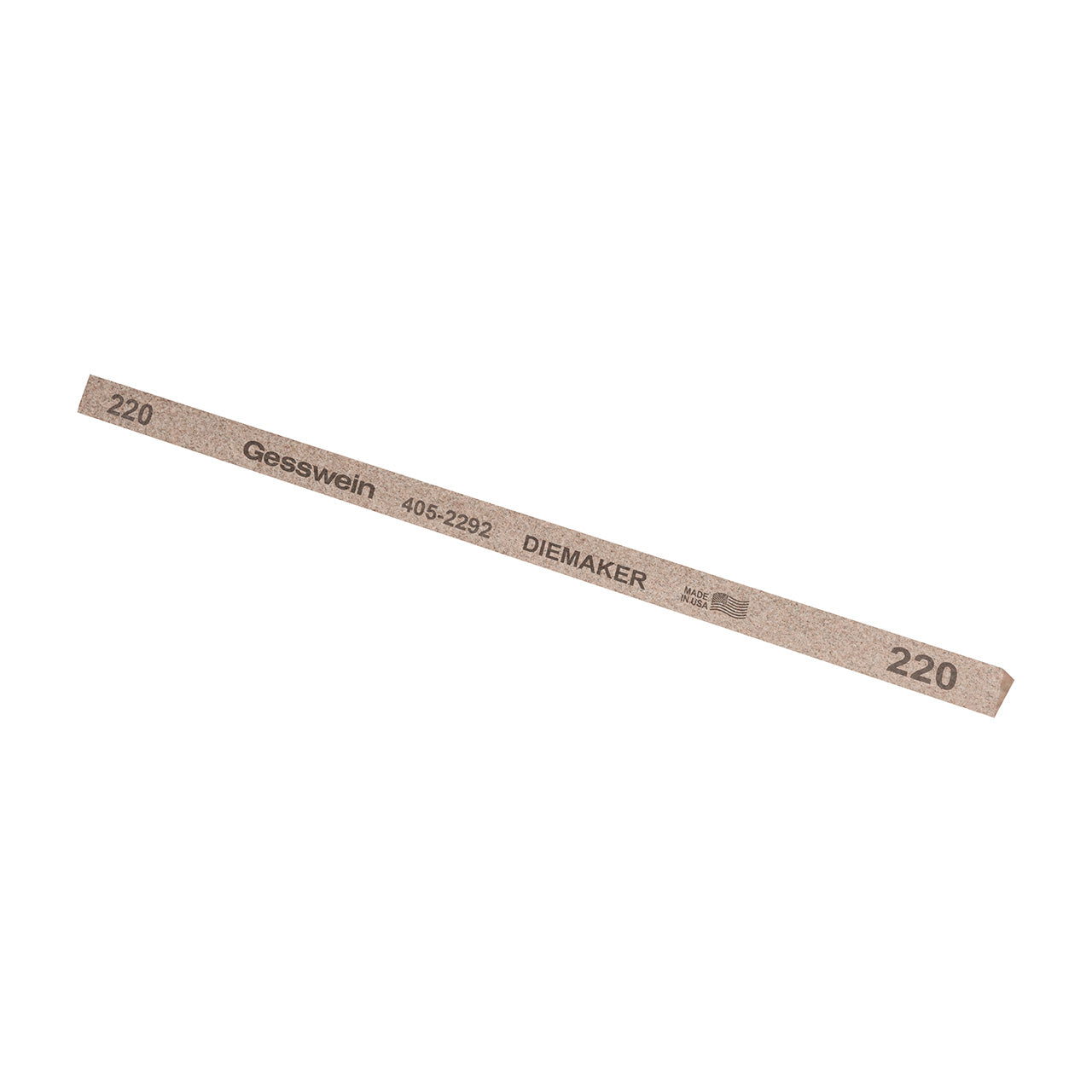 Gesswein® Diemaker Stones - 1/4" Triangle x 6", 220 Grit (Pkg. of 12)