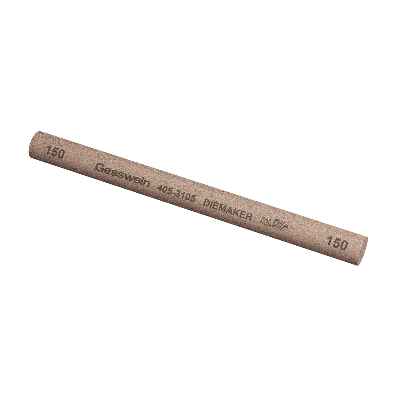 Gesswein® Diemaker Stones - 1/2" Round x 6", 150 Grit (Pkg. of 6)