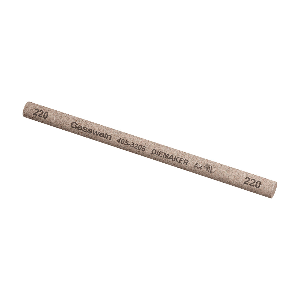 Gesswein® Diemaker Stones - 3/8" Round x 6", 220 Grit (Pkg. of 6)