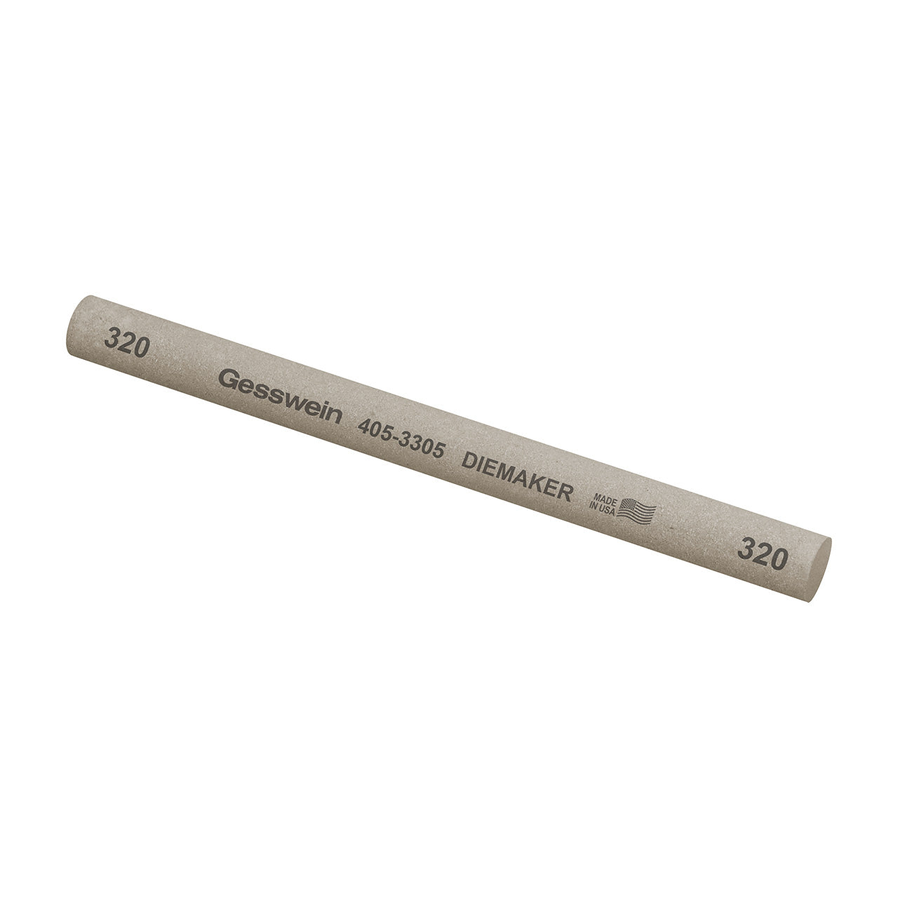 Gesswein® Diemaker Stones - 1/2" Round x 6", 320 Grit (Pkg. of 6)