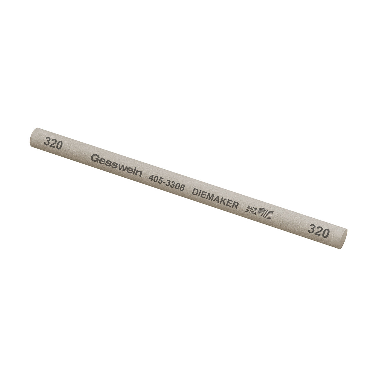 Gesswein® Diemaker Stones - 3/8" Round x 6", 320 Grit (Pkg. of 6)