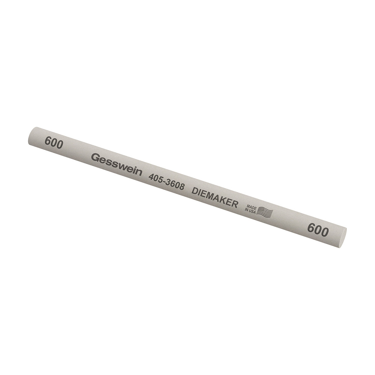 Gesswein® Diemaker Stones - 3/8" Round x 6", 600 Grit (Pkg. of 6)