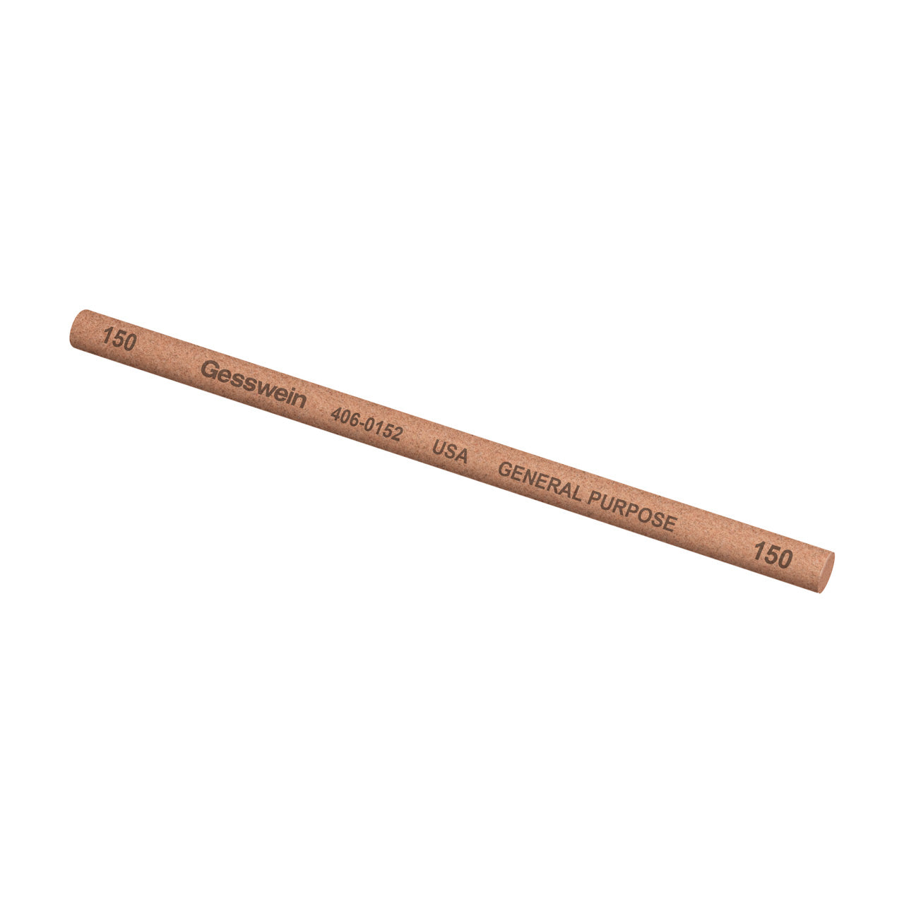Gesswein® General Purpose Stones - 1/4" Round x 6", 150 Grit (Pkg. of 6)