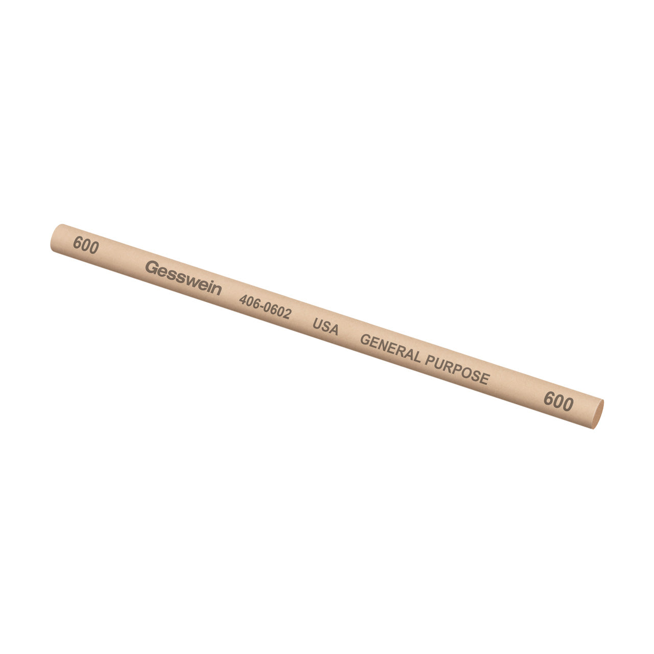 Gesswein® General Purpose Stones - 1/4" Round x 6", 600 Grit (Pkg. of 6)
