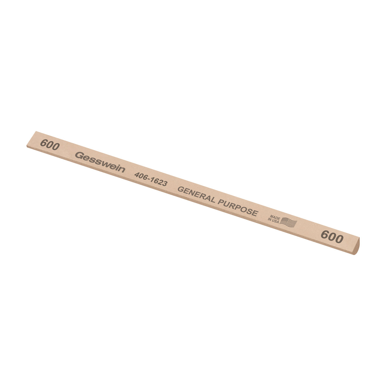 Gesswein® General Purpose Stones - 1/4" x 6" Hybrid, 600 Grit (Pkg. of 12)