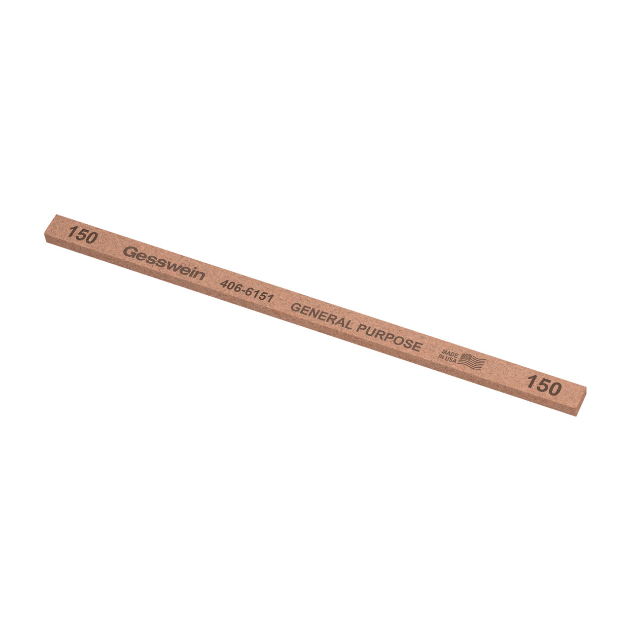 Gesswein® General Purpose Stones - 1/4" x 1/8" x 6", 150 Grit (Pkg. of 12)