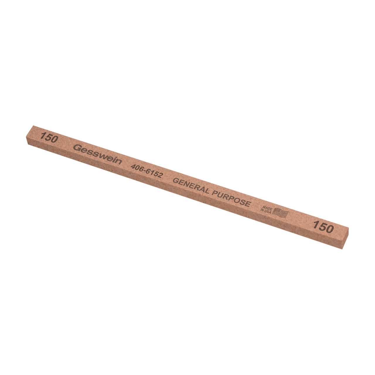 Gesswein® General Purpose Stones - 1/4" x 1/4" x 6", 150 Grit (Pkg. of 12)